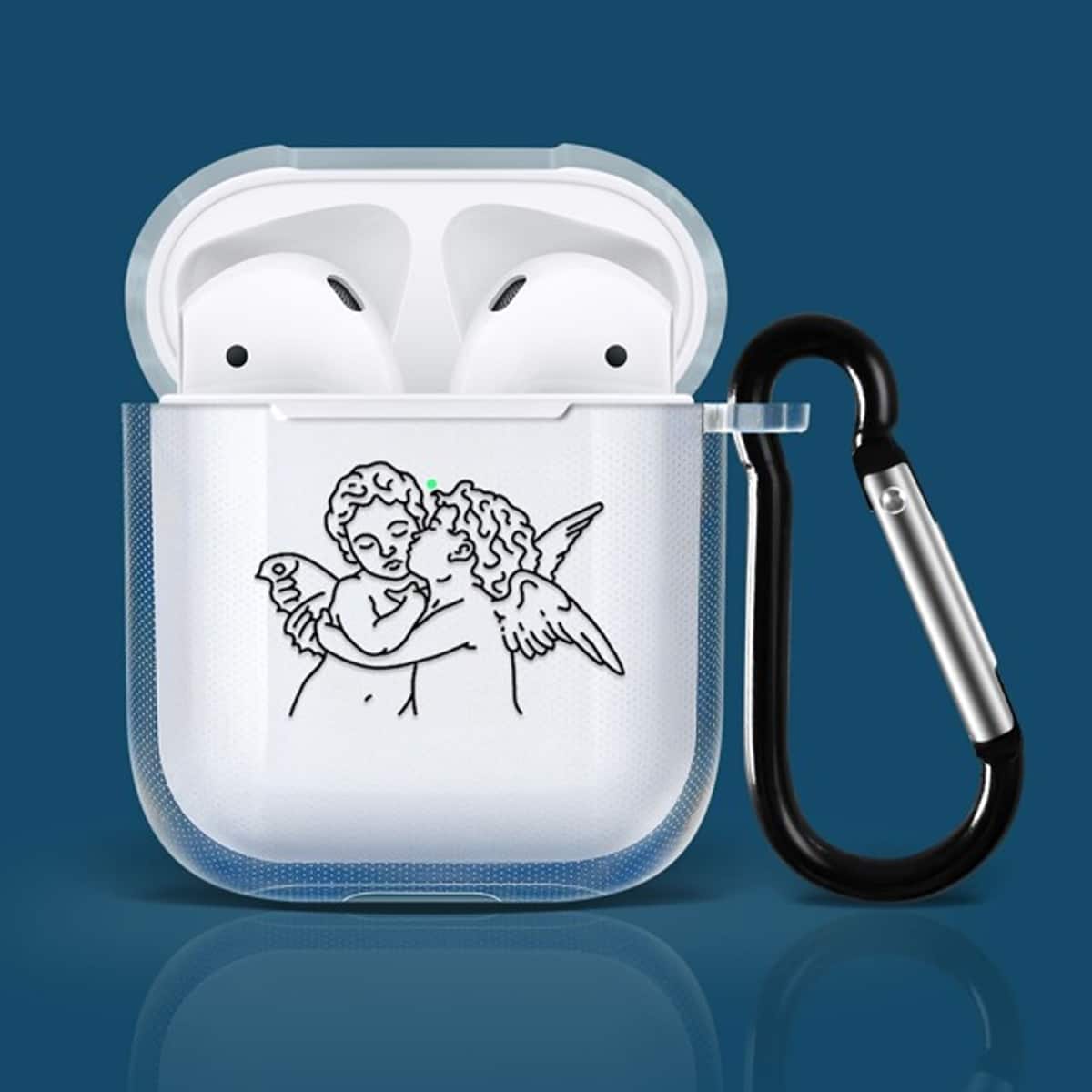 

Angel Print AirPods Case, White