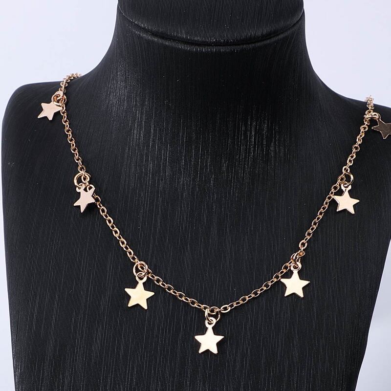 

Star Pendant Necklace, Gold