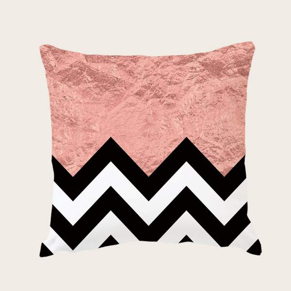 

Chevron Pattern Cushion Cover Without Filler, Multicolor