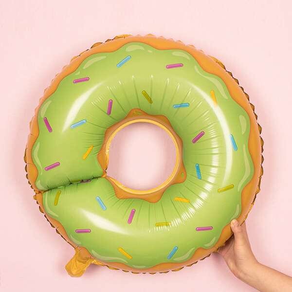 

1pc Donut Shaped Balloon, Multicolor