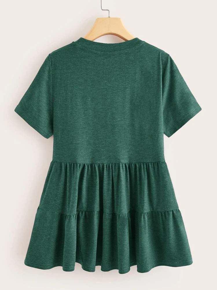 プラスマール編みスモックトップ