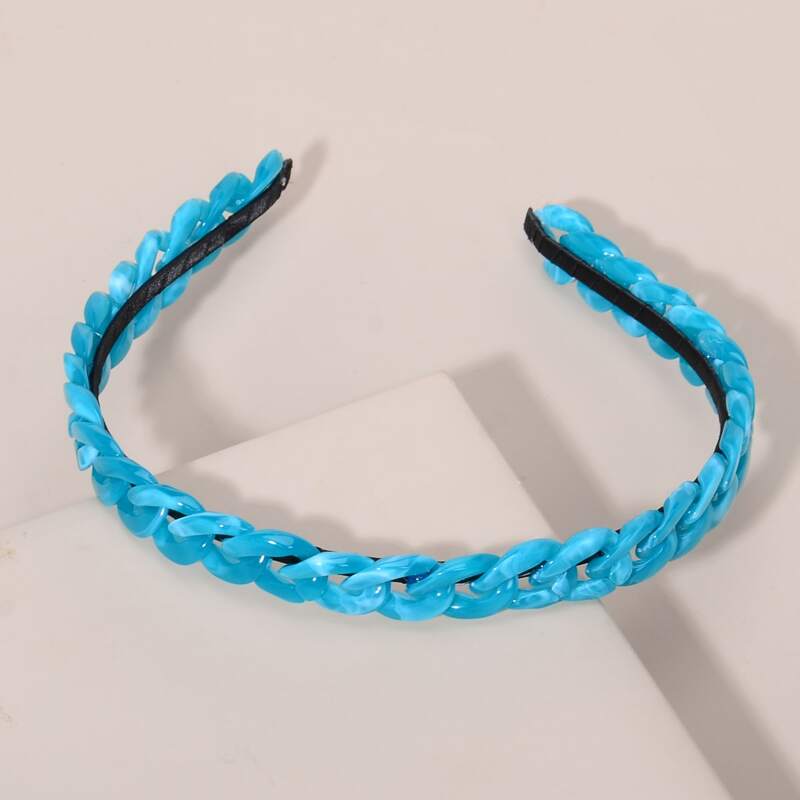

Acrylic Chain Decor Hair Hoop, Blue