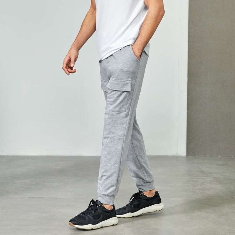 

Guys Flap Pocket Joggers, Light grey