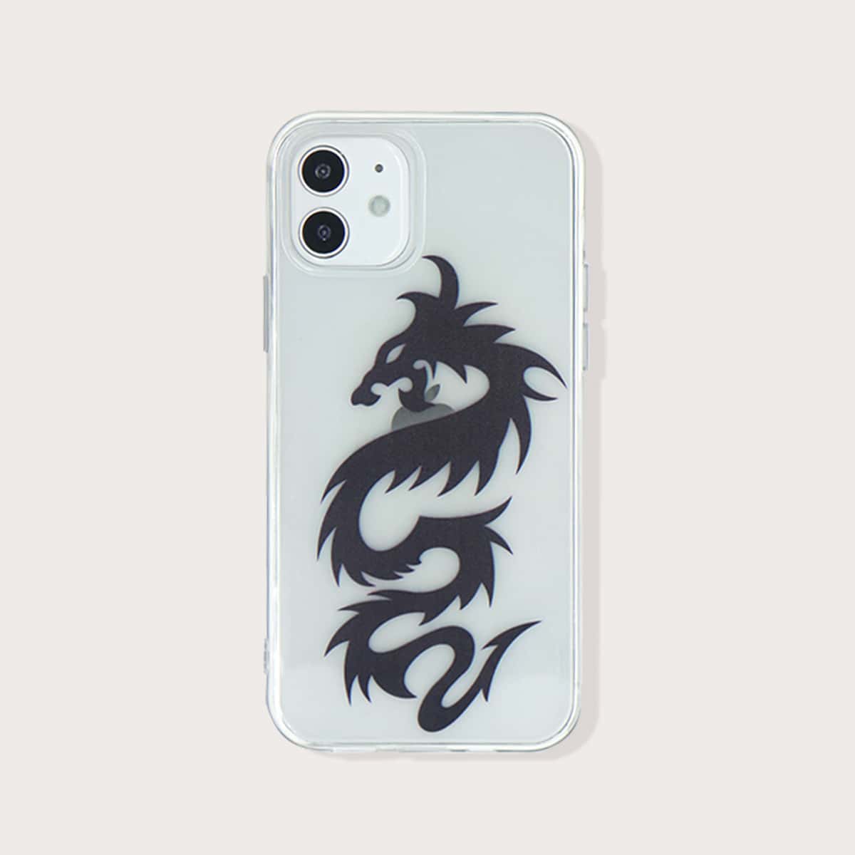 

Dragon Print iPhone Case, Black