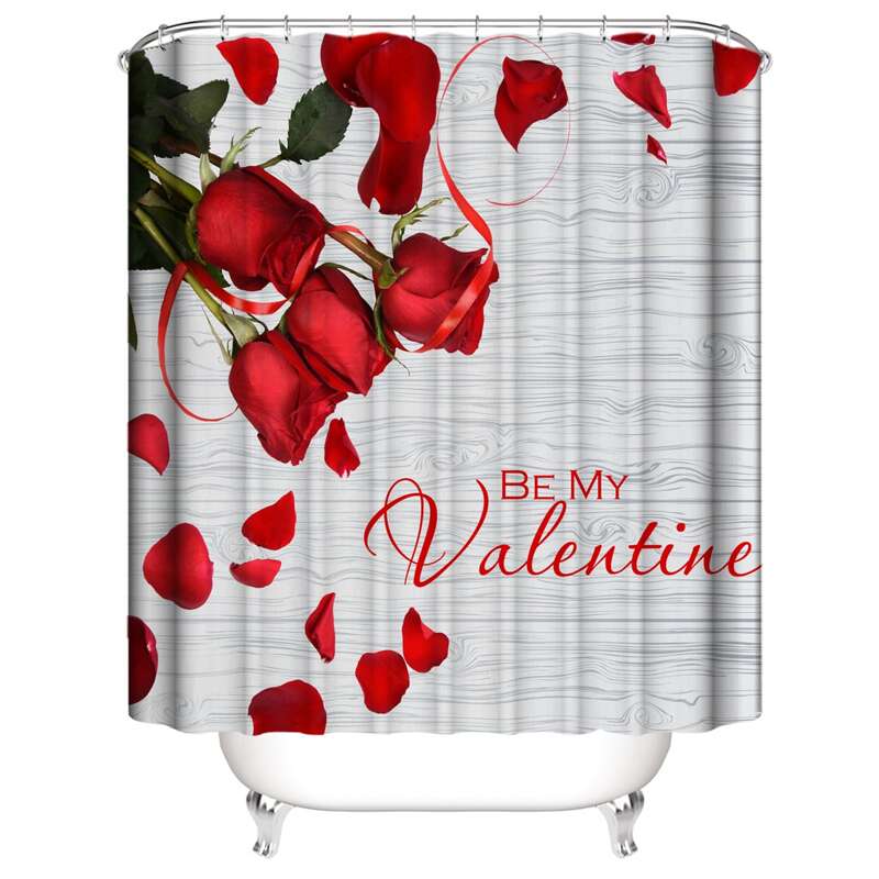 

Rose Print Shower Curtain, Multicolor