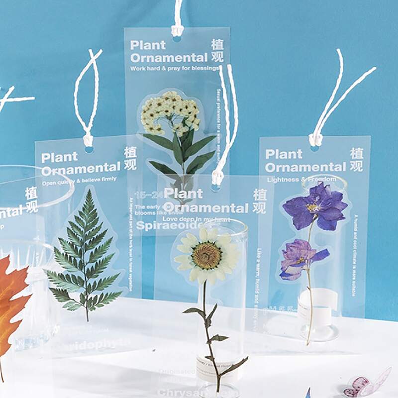 

1pc Plants Pattern Random Bookmark, Multicolor