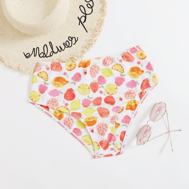 

Fruit Print Bikini Bottom, Multicolor