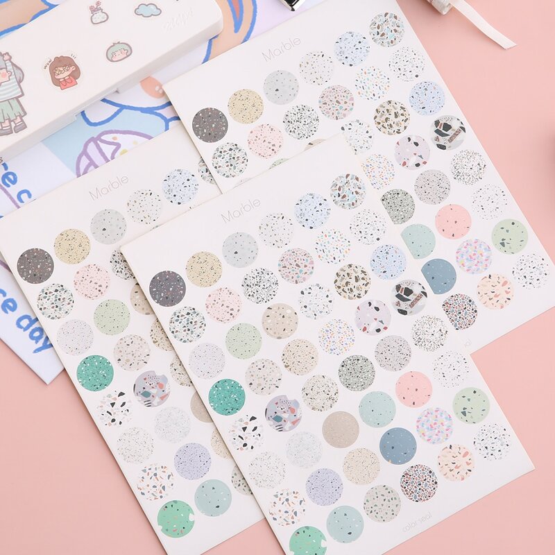 

3sheets Graphic Print Sticker, Multicolor