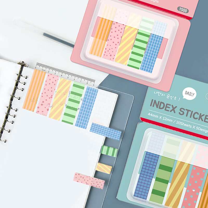

1pack Random Index Sticky Note, Multicolor
