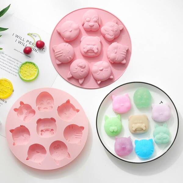 

1pc Cartoon Baking Mold, Pink