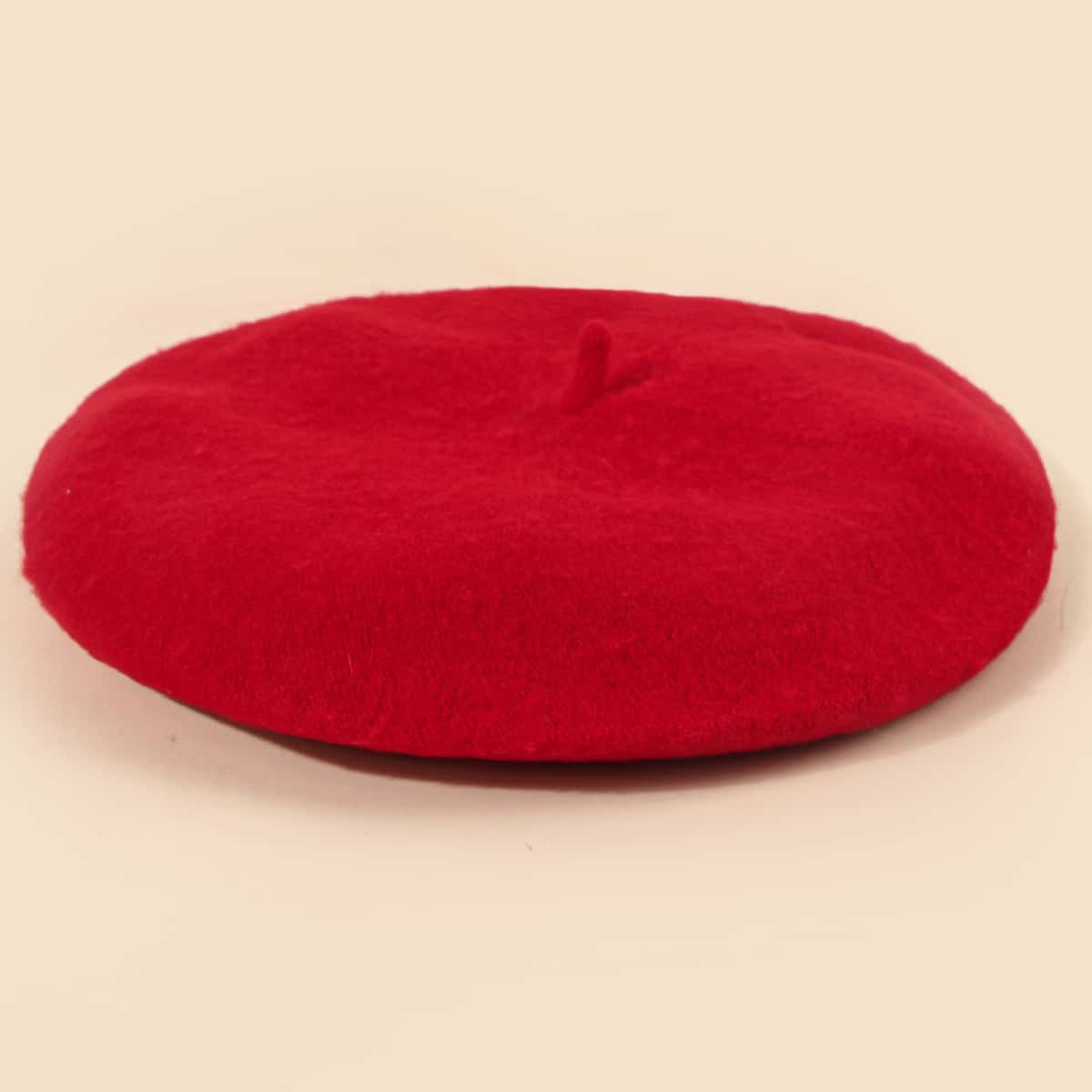 

Solid Classic Beret, Red