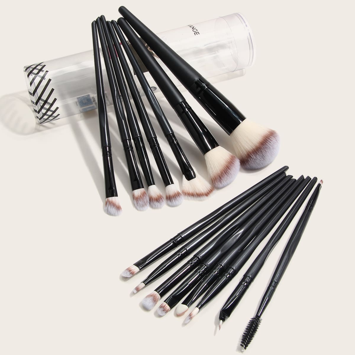

15pcs Makeup Brush Set, Black
