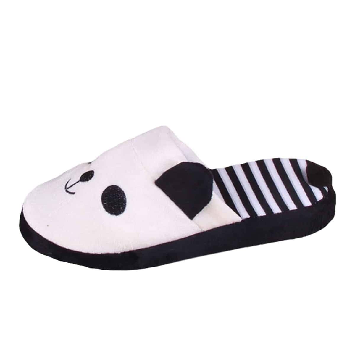 

Cartoon Fluffy Slippers, White
