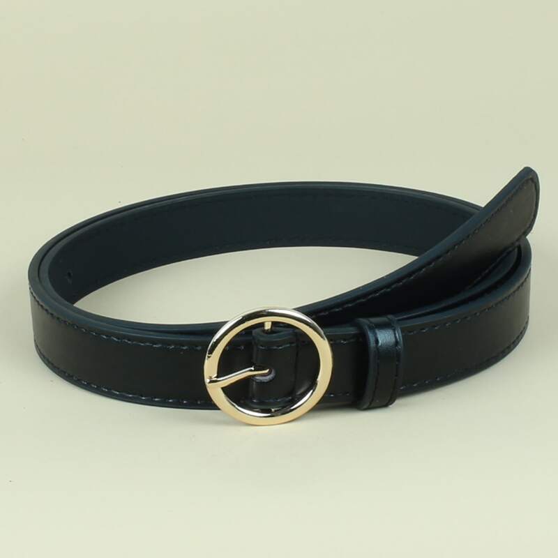 

O-ring Buckle Belt, Black