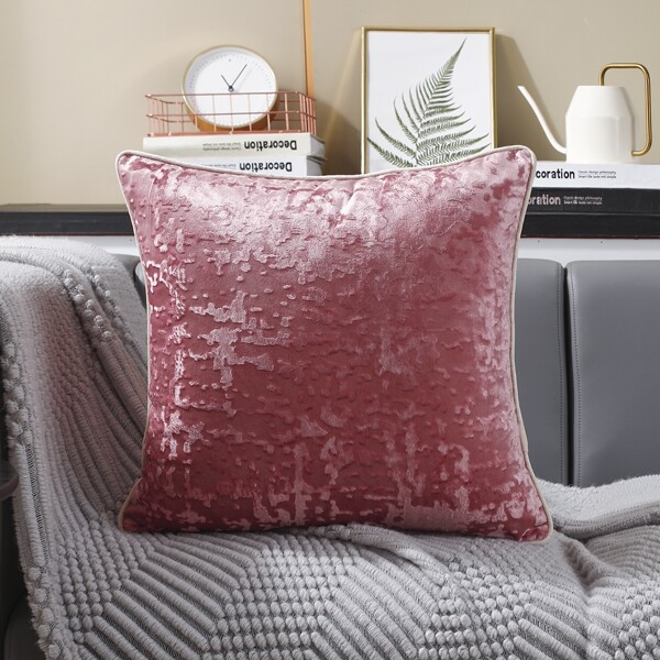 

Plain Velvet Cushion Cover Without Filler, Pink