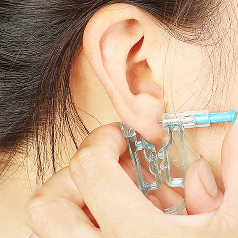 

1pc One Time Use Disposable Ear Piercing Tool, Blue