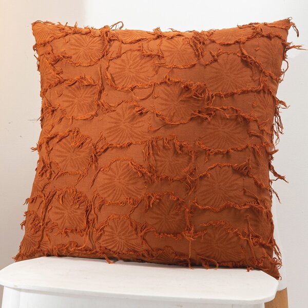 

Solid Tassel Cushion Cover Without Filler, Burnt orange