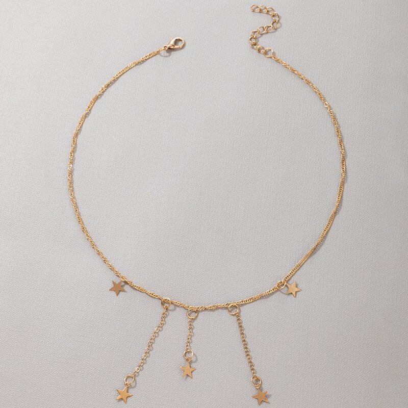 

Star Tassel Pendant Necklace, Gold