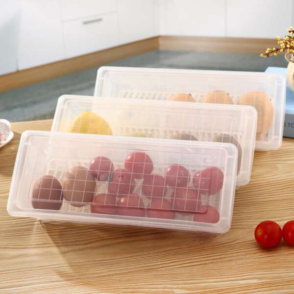 

1pc Random Food Storage Box, Clear