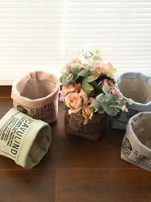 1 Stück Zufälliger Aufbewahrungskorbe mit Buchstaben Grafik - Verschiedenfarbig - Übersicht 5