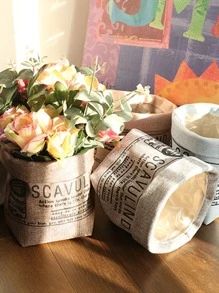 1 Stück Zufälliger Aufbewahrungskorbe mit Buchstaben Grafik - Verschiedenfarbig - Übersicht 6