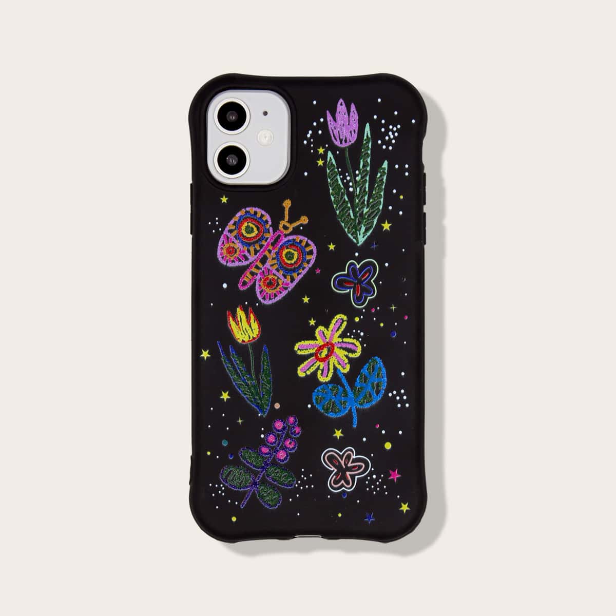 

Floral & Butterfly iPhone Case, Multicolor