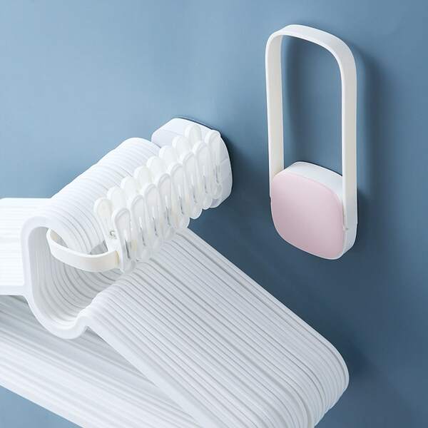 

1pc Random Hanger Storage Rack, White