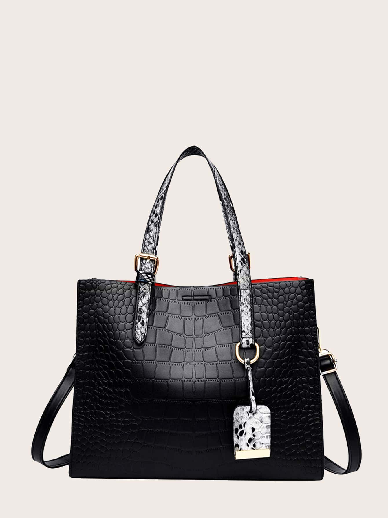 Croc Embossed Tote Bag thumbnail