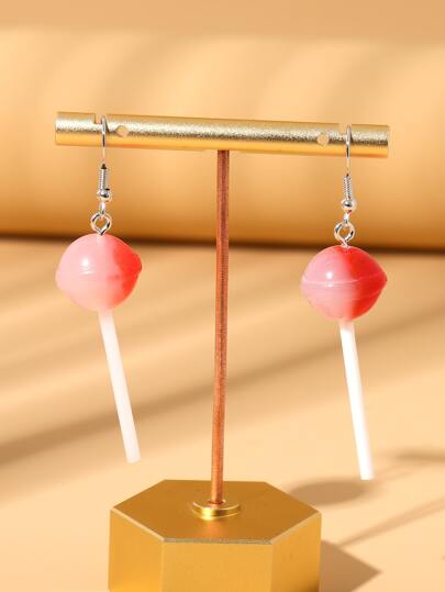 اقراط متدلي مصاصات