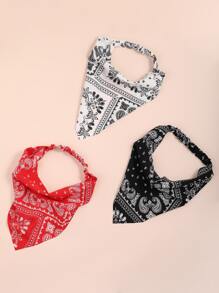 3pcs Paisley Print Headband - Multicolor - View 2