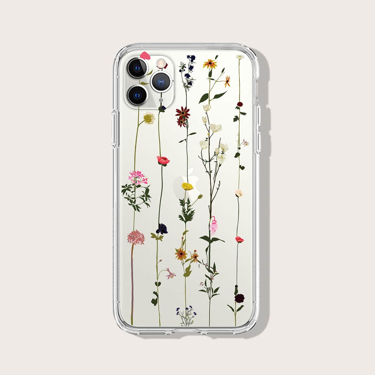

Floral Clear iPhone Case, Multicolor