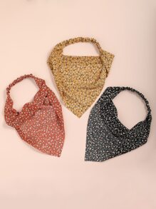 3pcs Ditsy Floral Print Headband Boho - Multicolor - View 2