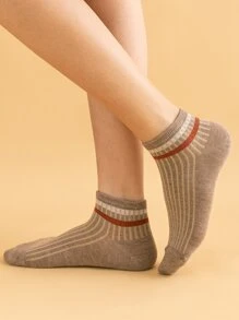 10對條紋圖案時尚短襪