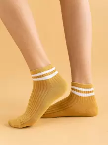 10對條紋圖案時尚短襪