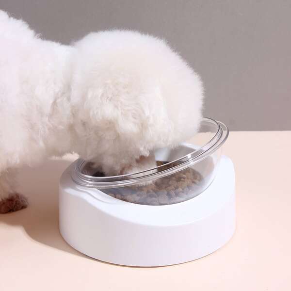 

1pc Adjustable Pet Bowl, Grey