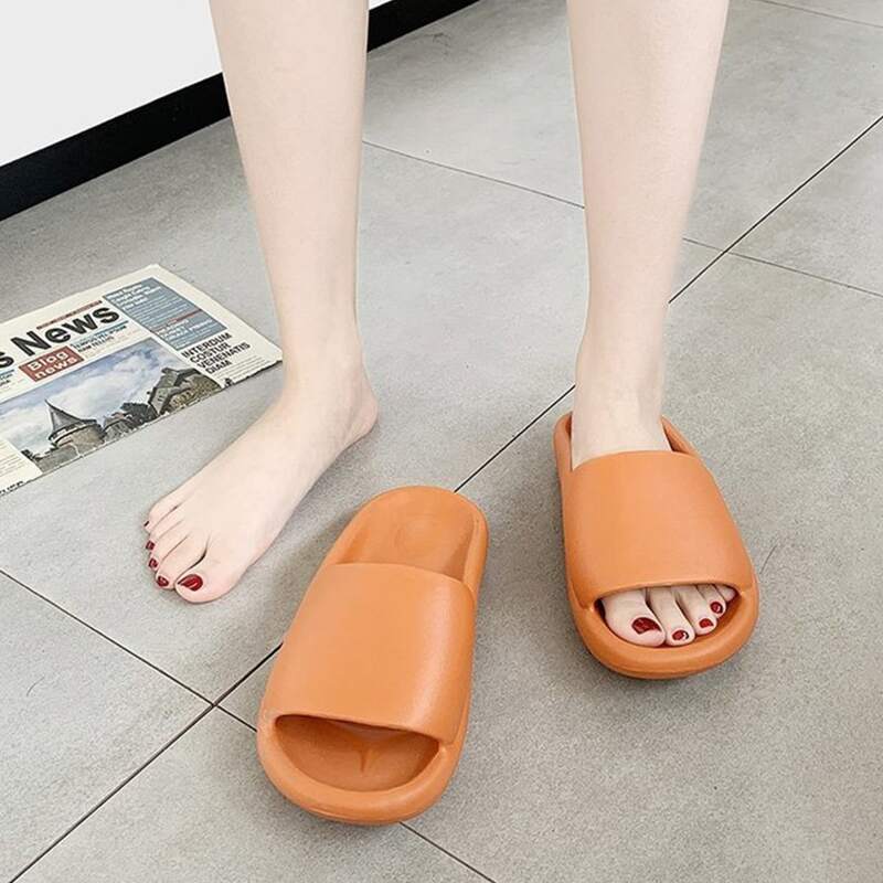 

Solid Wide Fit Slides, Orange