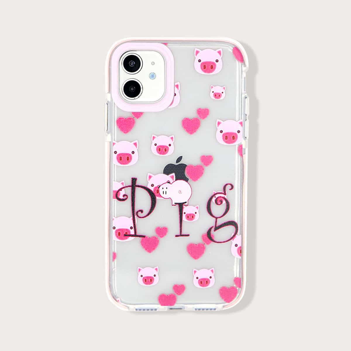 

Pig Clear iPhone Case, Multicolor