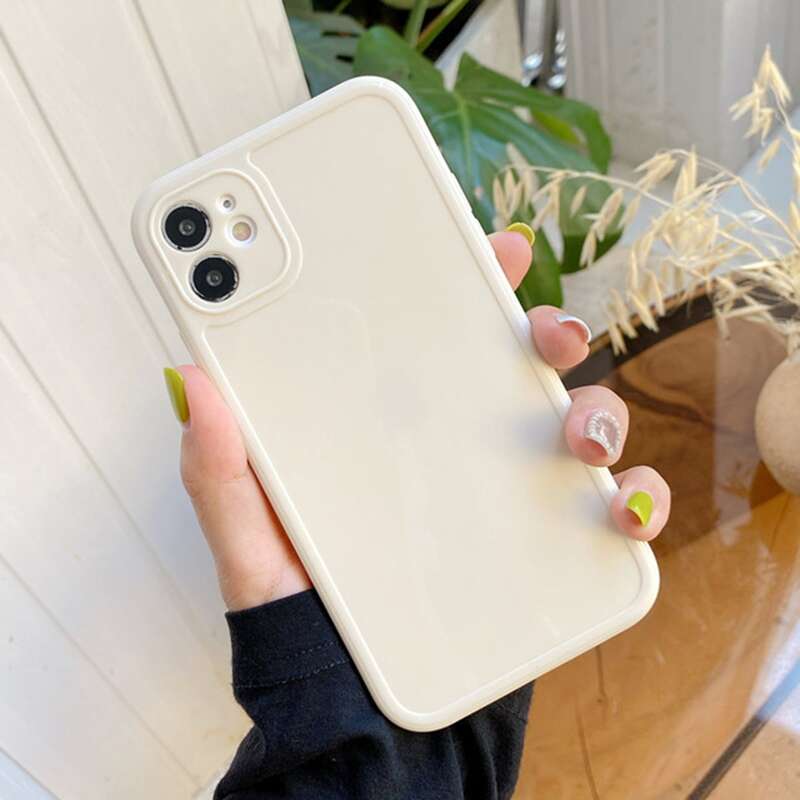 

Plain iPhone Case, White