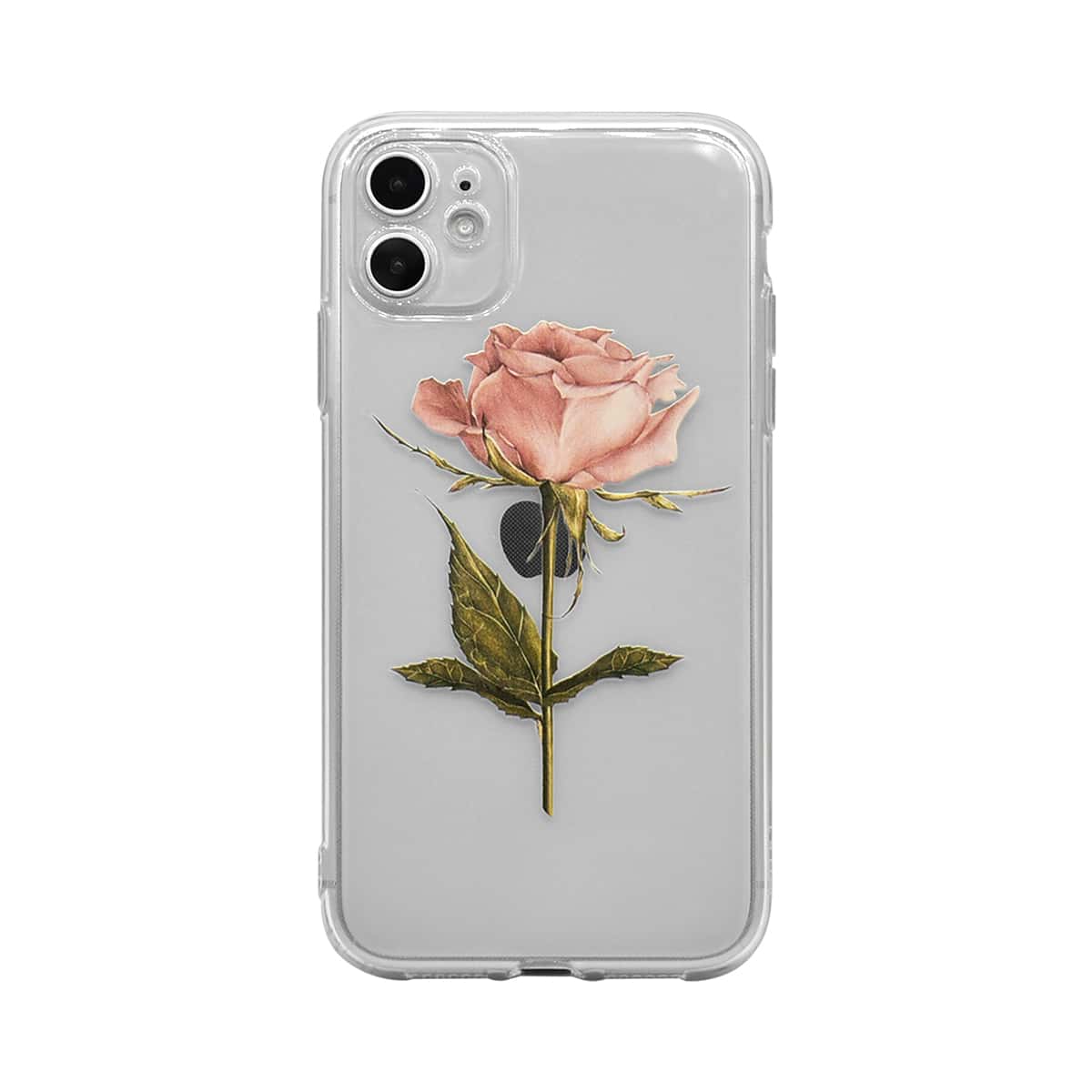 

Rose Clear iPhone Case, Multicolor
