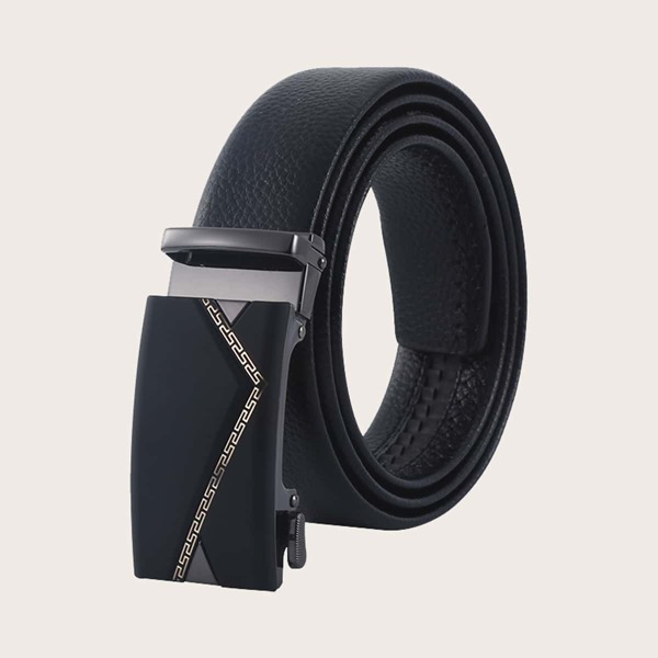 

Men Automatic Buckle Belt, Black
