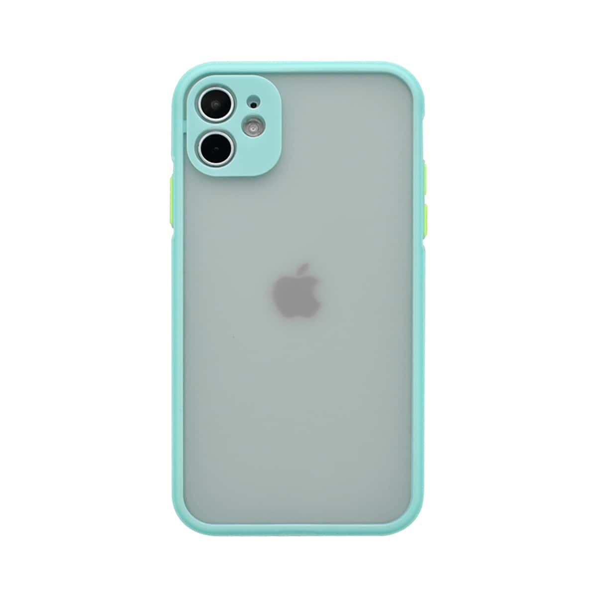 

Contrast Frame Frosted iPhone Case, Baby blue