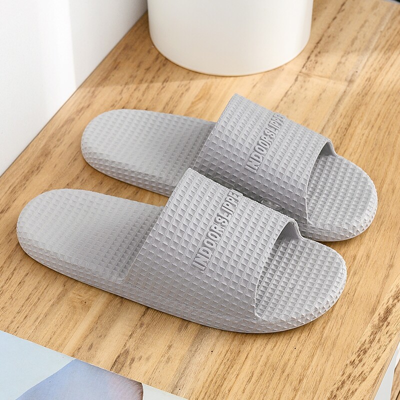 

Simple Open Toe Slides, Light grey