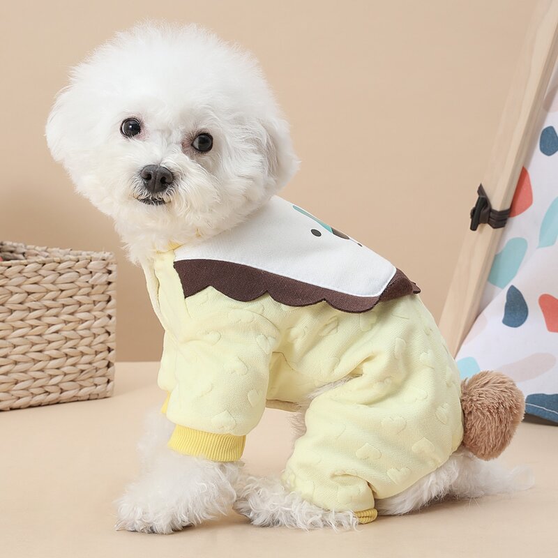 

Cartoon Graphic Pet Jumpsuit, Yellow