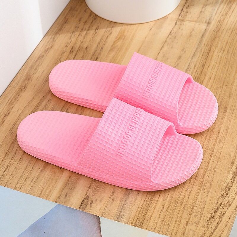 

Simple Open Toe Slides, Pink