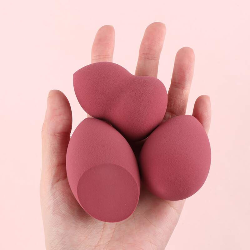 

3pcs Makeup Sponge, Burgundy
