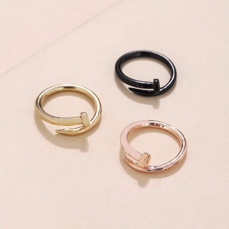 

3pcs Wrap Nail Ring, Multicolor