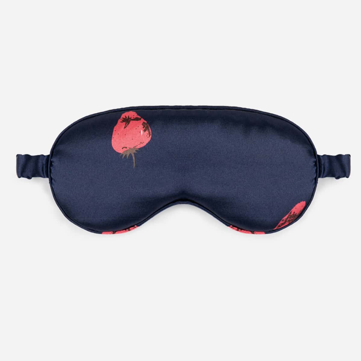 

1pc Strawberry Satin Eye Cover, Navy blue