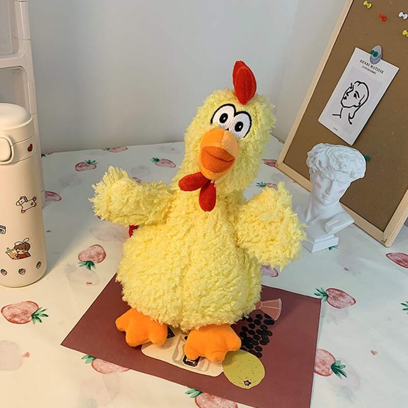 

Cartoon Chicken Teddy Crossbody Bag, Yellow