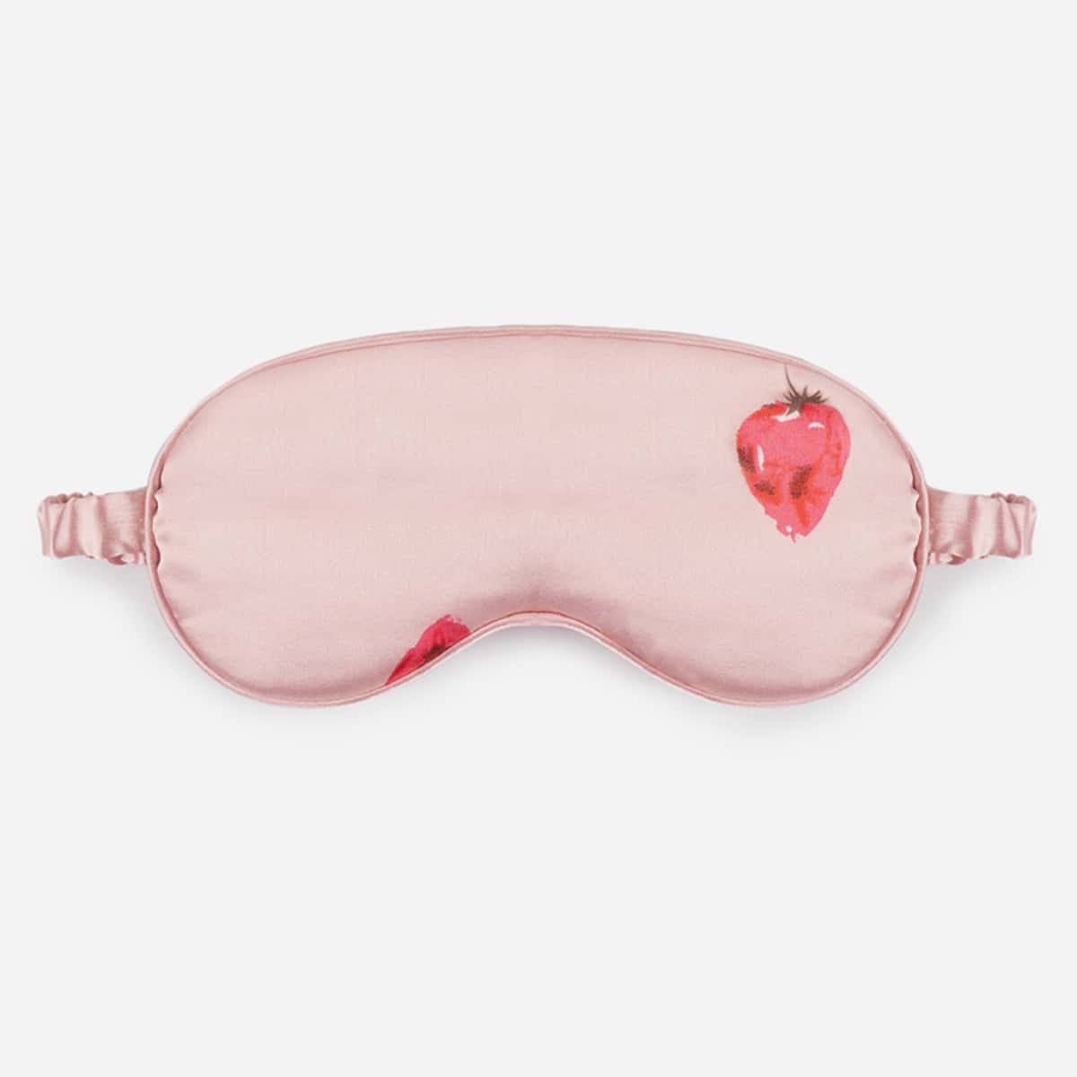 

1pc Strawberry Satin Eye Cover, Pink