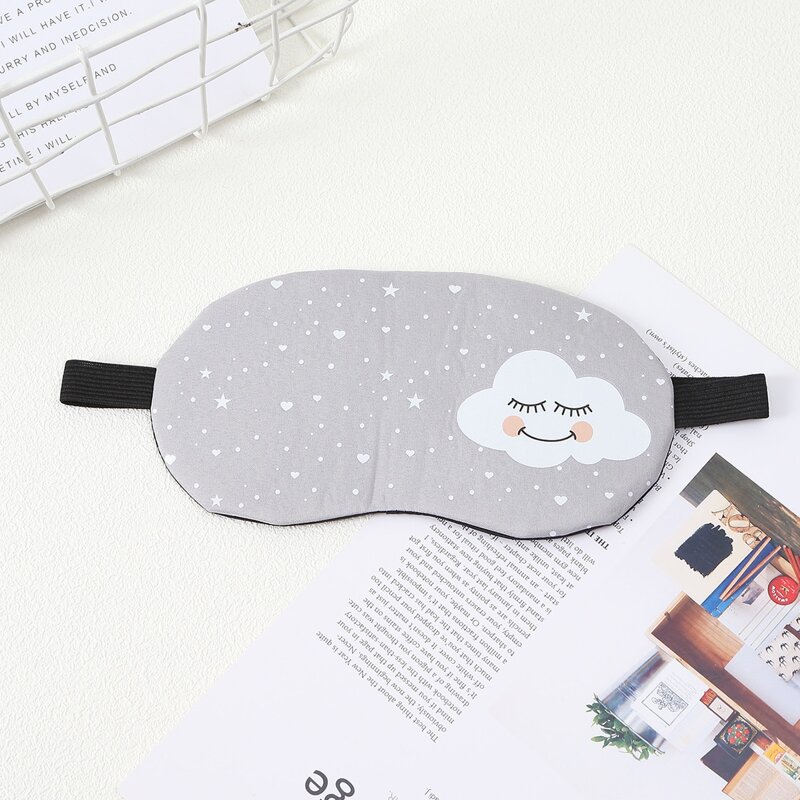 

1pc Star & Cloud Print Eye Cover, Grey